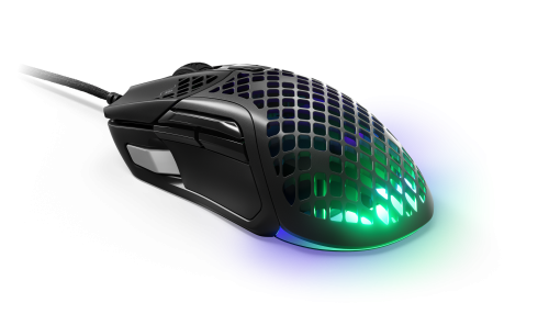 SteelSeries Aerox 5 Ratón Gaming USB Tipo A Óptico 18000 DPI, Mano Derecha, Negro - Ref. 62401
