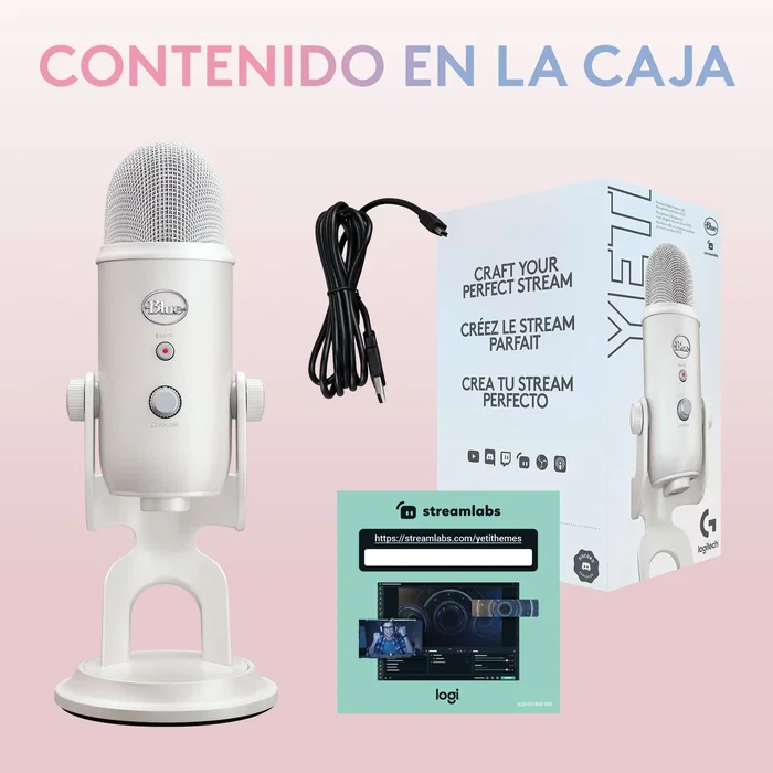 Logitech G Blue Yeti Aurora Collection Blanco Mist Logitech G Blue Yeti Aurora Collection Blanco Mist
