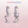 Logitech G Blue Yeti Aurora Collection Blanco Mist