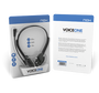 Nox Lite Voice One Auriculares Negros con Micrófono Flexible