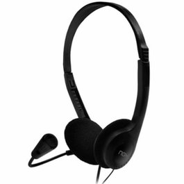 Nox Lite Voice One Auriculares Negros con Micrófono Flexible