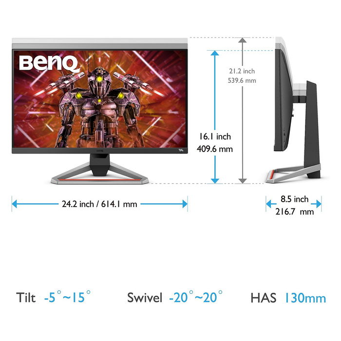BenQ EX2710U Monitor Gaming 27" 4K IPS 1ms 144Hz HDR USB Hub