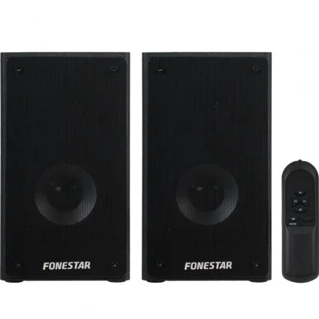 Fonestar Altavoces Activos Estéreo Class 200N, 20W RMS x2, Inalámbricos, Madera MDF, Con Mando a Distancia y Cable para Altavoz Pasivo - Pareja de Altavoces Hi-Fi Fonestar Altavoces Activos Estéreo Class 200N, 20W RMS x2, Inalámbricos, Madera MDF, Con Mando a Distancia y Cable para Altavoz Pasivo - Pareja de Altavoces Hi-Fi