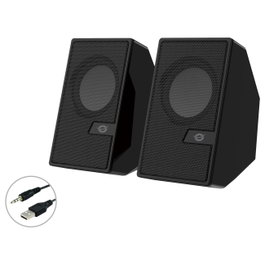 Conceptronic BJORN02B Altavoces 2.0 con Bluetooth y 6 W, Negro