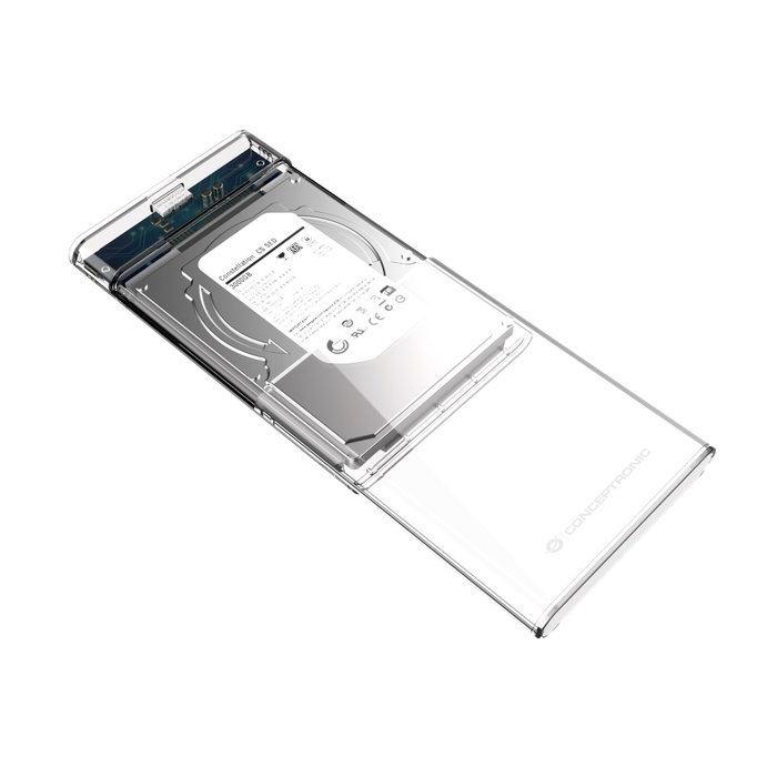Conceptronic Caja externa USB 3.0 SATA transparente Dante03T