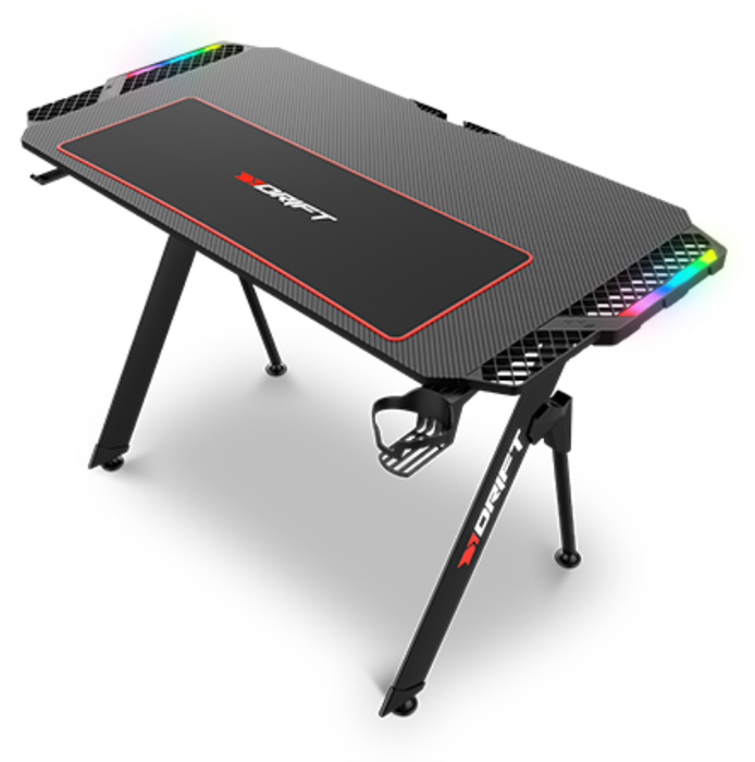 DRIFT DZ150 Escritorio Gaming Negro con Iluminación RGB y Alfombrilla Incluida DRIFT DZ150 Escritorio Gaming Negro con Iluminación RGB y Alfombrilla Incluida