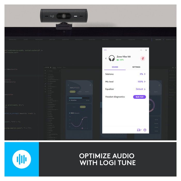 Logitech Zone Vibe 100 Auriculares Inalámbricos Graphite