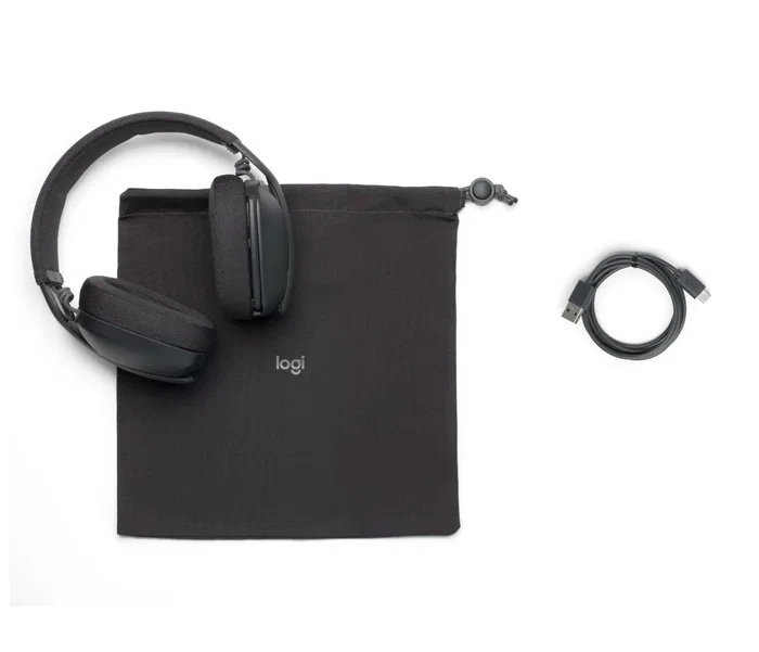 Logitech Zone Vibe 100 - Auriculares Inalámbricos Bluetooth Diadema con Cancelación de Ruido para Videoconferencias (Teams, Zoom, Meet) - 18h Batería - Grafito