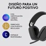 Logitech Zone Vibe 100 - Auriculares Inalámbricos Bluetooth Diadema con Cancelación de Ruido para Videoconferencias (Teams, Zoom, Meet) - 18h Batería - Grafito