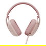 Logitech Zone Vibe 100 Auriculares Bluetooth Inalámbricos Diadema Rosa para Llamadas/Música