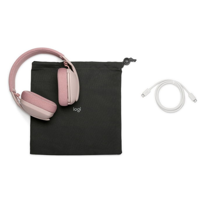 Logitech Zone Vibe 100 Auriculares Bluetooth Inalámbricos Diadema Rosa para Llamadas/Música