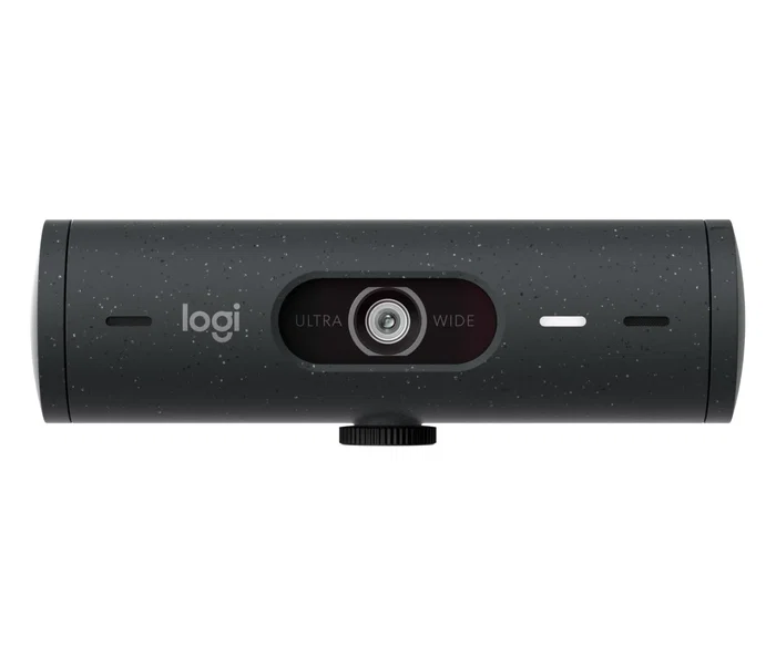 Logitech Brio 500 Webcam Full HD 1080p 60fps USB-C con Micrófonos de Ruido, Obturador de Privacidad, Campo Visual 90°, Autoencuadre - Grafito (960-Cameragraphit