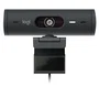 Logitech Brio 500 Webcam Full HD 1080p 60fps USB-C con Micrófonos de Ruido, Obturador de Privacidad, Campo Visual 90°, Autoencuadre - Grafito (960-Cameragraphit