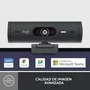Logitech Brio 500 Webcam Full HD 1080p 60fps USB-C con Micrófonos de Ruido, Obturador de Privacidad, Campo Visual 90°, Autoencuadre - Grafito (960-Cameragraphit