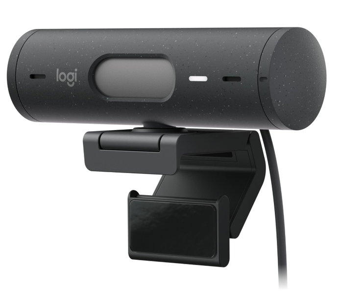Logitech Brio 500 Full HD Webcam, Grafito, USB-C