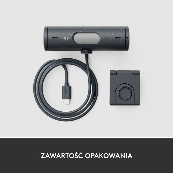 Logitech BRIO 500 Webcam Full HD USB-C Grafito