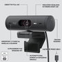 Logitech BRIO 500 Webcam Full HD USB-C Grafito