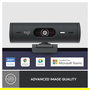 Webcam logitech brio 500 grafito full hd usb tipo c - 960-001422
