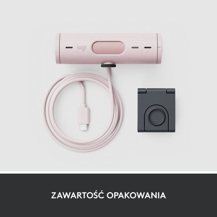 Logitech Brio 500 Webcam Rosa Full HD USB-C