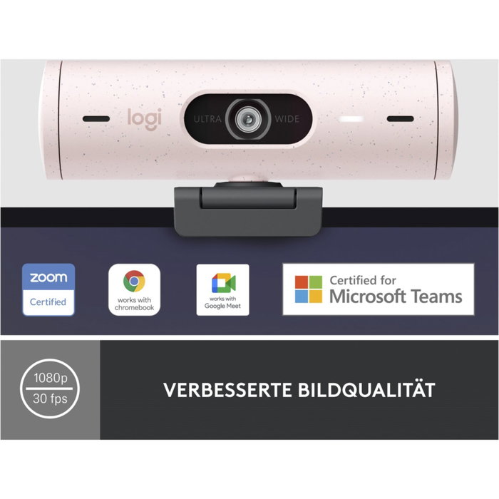 Logitech BRIO 500 Webcam Rosa Full HD USB-C Logitech BRIO 500 Webcam Rosa Full HD USB-C