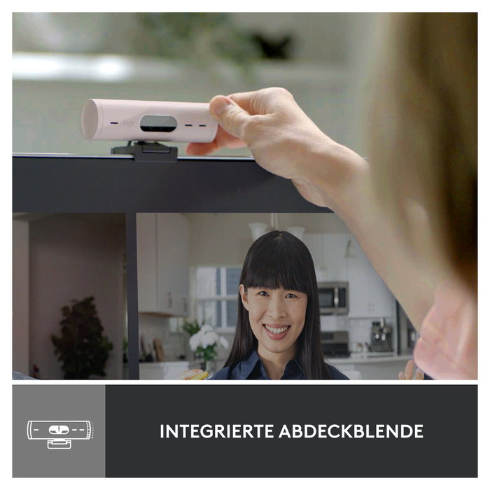 Logitech Brio 500 Webcam Rosa Full HD USB-C
