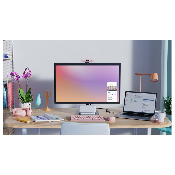 Logitech Brio 500 Webcam Rosa Full HD USB-C