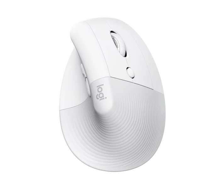 Logitech Lift for Mac Ratón Vertical Ergonómico Blanco