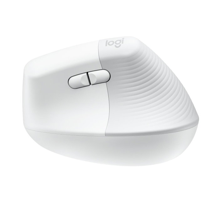 Logitech Lift for Mac Ratón Vertical Ergonómico Blanco