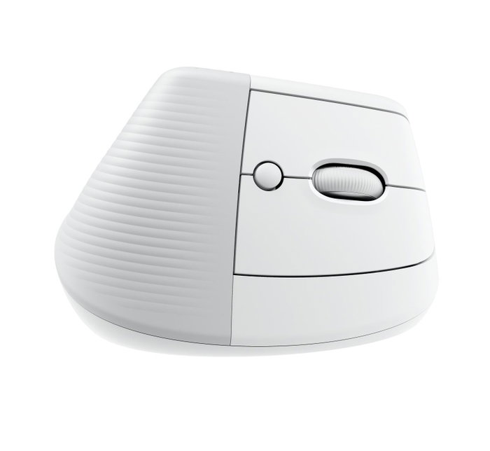 Logitech Lift for Mac Ratón Vertical Ergonómico Blanco