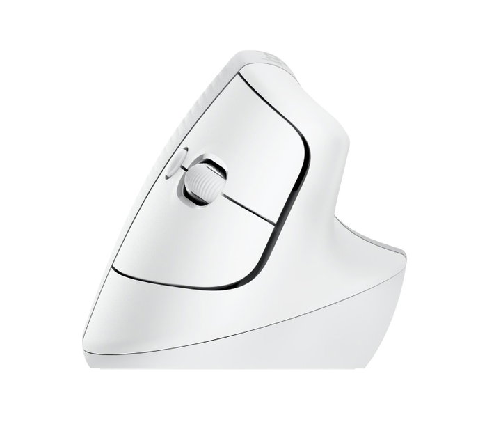 Logitech Lift for Mac Ratón Vertical Ergonómico Blanco