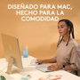 Logitech Lift for Mac Ratón Vertical Ergonómico Blanco