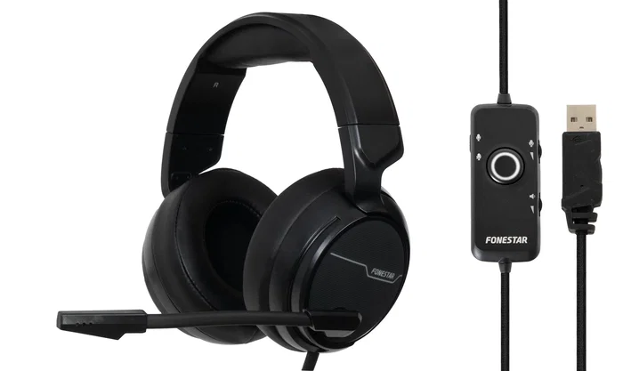 Fonestar WIN-U Auriculares Gaming USB Negro