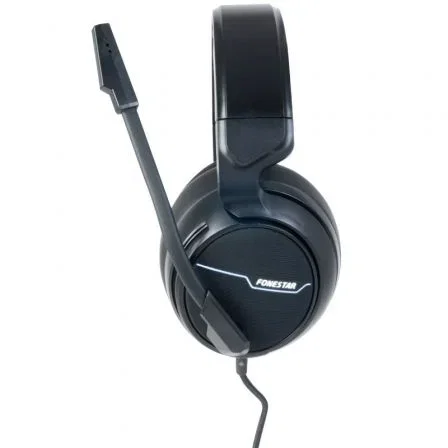 Fonestar Auricular Estéreo WIN-U USB con Micrófono LED Cable 2m para PC Mac PS4 Xbox