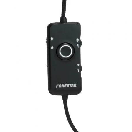 Fonestar Auricular Estéreo WIN-U USB con Micrófono LED Cable 2m para PC Mac PS4 Xbox