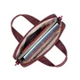Rivacase 7921 Bandolera para Portátil de 14" (35.6 cm), Borgoña y Blanco, Resistente al Agua, con Compartimento para Tableta y Teléfono - 590 g