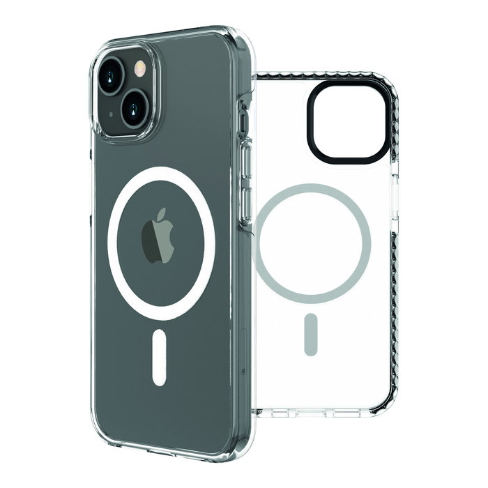 Muvit Funda Recycletek Magsafe Shockproof 3M para iPhone, Protección de Caídas hasta 3 Metros, Material 100% Reciclado