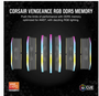 Corsair Vengeance RGB DDR5 64GB (2x32GB) 5200MHz CL40 - Gris
