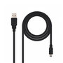 Nanocable 10.01.0400 Cable USB 2.0 Tipo A Macho a Micro-USB B Macho Negro 0.5m