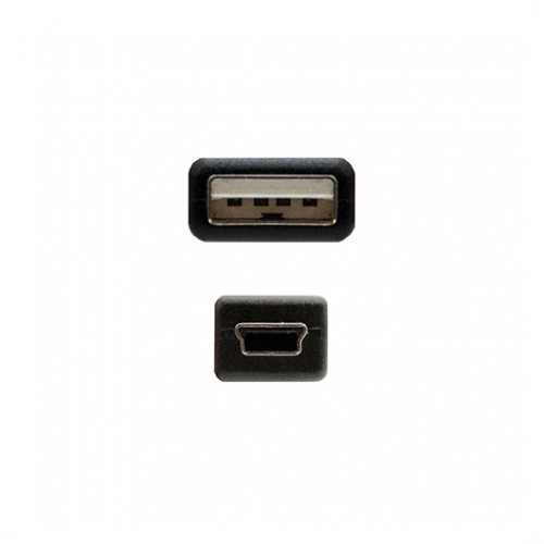 Nanocable 10.01.0400 Cable USB 2.0 Tipo A Macho a Micro-USB B Macho Negro 0.5m