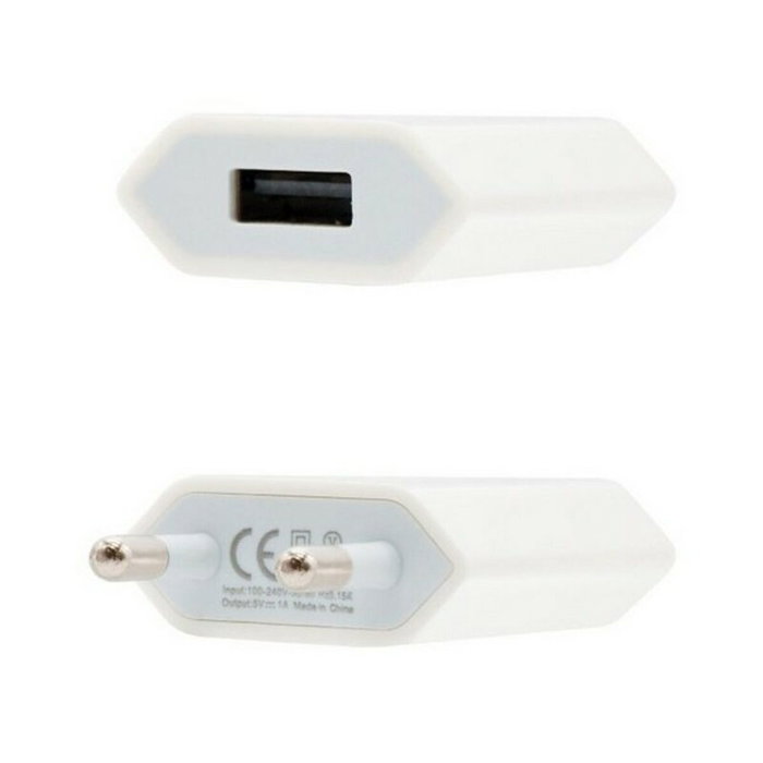 Nanocable Mini Cargador USB 5V-1A Blanco Nanocable Mini Cargador USB 5V-1A Blanco