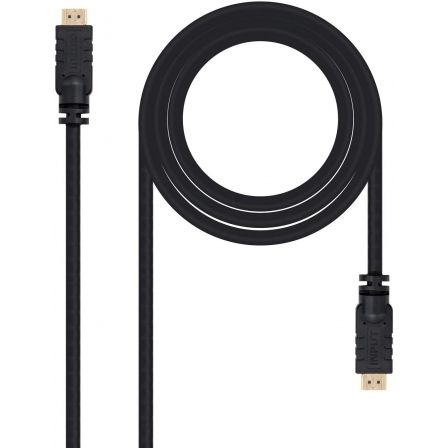 Nano Cable Cable HDMI 1.4 Alta Velocidad con Ethernet 10.15.1815 - Macho a Macho, 15 Metros, Negro