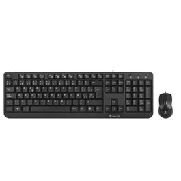 NGS COCOAKIT Teclado Ratón USB Negro QWERTY 1000 DPI