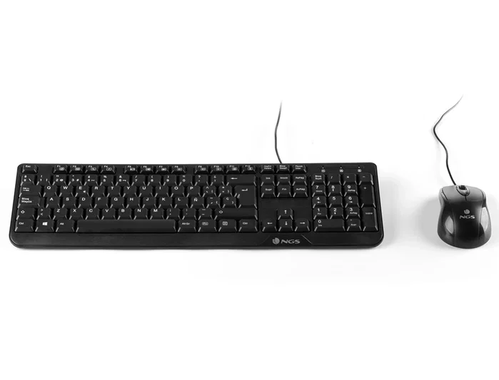 NGS Cocoa Kit Teclado y Ratón USB Negro