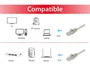 Equip 625410 Cable de Red Ethernet Cat6 U/UTP 1m - Beige - 10 Gbit/s, 250 MHz, Conector RJ45 Macho, Plug and Play, Conectores Chapados en Oro