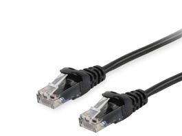 EQUIP CABLE DE RED CAT.6 U/UTP PATCH CABLE, 3.0M , NEGRO