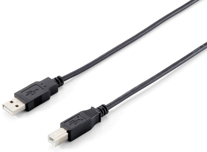 Equip USB 2.0 Type A To Type B Cable, 1.0M , Black Equip USB 2.0 Type A To Type B Cable, 1.0M , Black