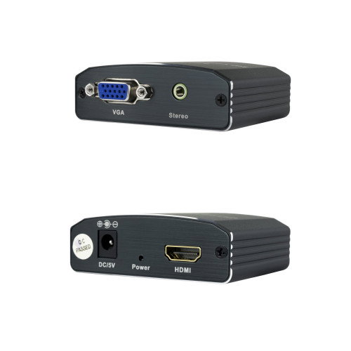 Nanocable Conversor SVGA+Audio a HDMI con Alimentación Negro