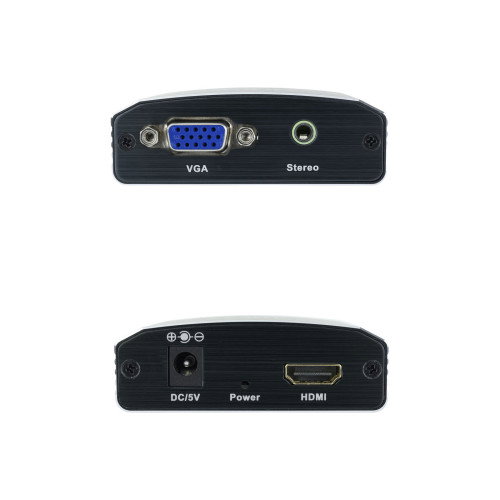 Nanocable Conversor SVGA+Audio a HDMI con Alimentación Negro