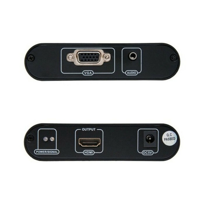 Nanocable Conversor SVGA+Audio a HDMI con Alimentación Negro