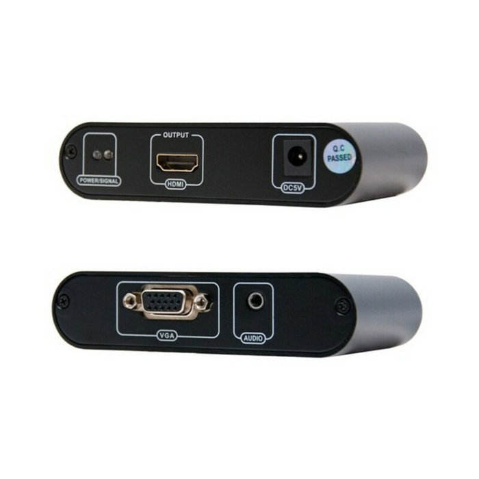 Nanocable Conversor SVGA+Audio a HDMI con Alimentación Negro